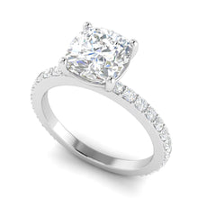 Load image into Gallery viewer, Engagement - Classic Pave Cushion