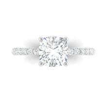 Load image into Gallery viewer, Engagement - Classic Pave Cushion